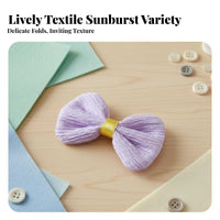 DIY Five-Petal Cloth Flower Delicate Design Textile Flower Applique Pastel Colors for Girls, Clothes Decoration, Crafting Projects