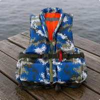 Training Life Vest High Collar Safety Gear Reflective Stripe