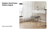 Upholstered Dressing Chair Modernist Design Upholstered Lowrear Chair for Bedroom