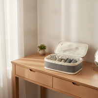 Styling Tool Storage Bag Two-Tier Hair Dryer Case with Handle Lightweight
