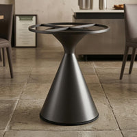 Carbon Steel Pedestal Table Base Crossed Support Supports Dining Table Base Silver-Toned Finish Furniture Hardware 73 Cm Tall