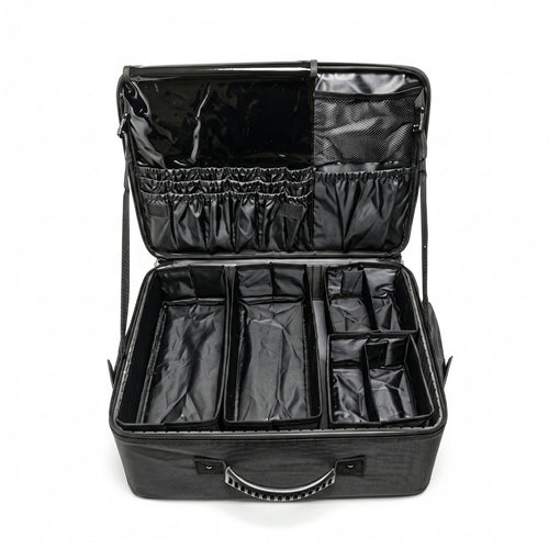 Rolling Makeup Case Wheeled Makeup Case with Wheels Hard-Sided for Hair Stylists