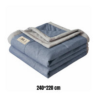 Pure Quilt Breathable Summer Blanket Moisture Absorbing Washable Summer Comforter for Parents, Infants