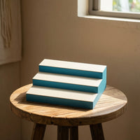 Three-Tier Display Riser Compact Stepped Display Stand Easy to Clean for Counter