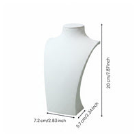 Necklace Display Bust Flat Base Necklace Display Stand Touch Jewelry Mannequin