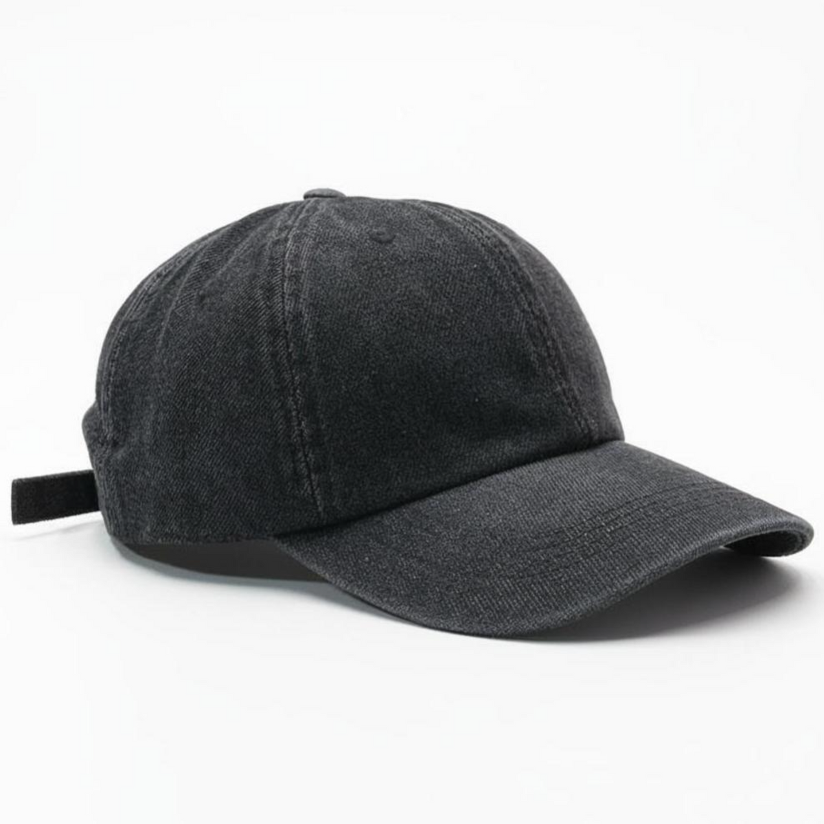 Denim Sport Cap, Adjustable, Unisex, Plain, Relaxed