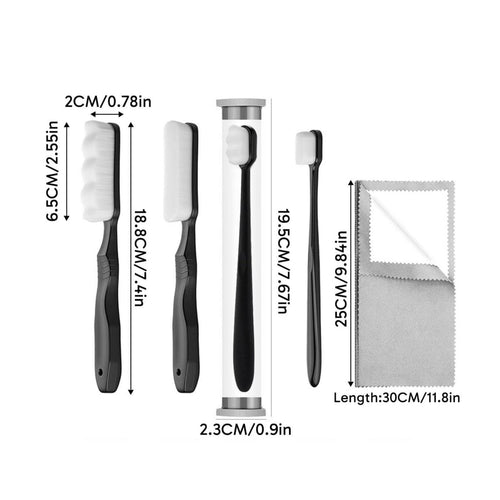 6 Pieces Silver Polishing Cloth Restores Shine Silver Polishing Cloth Kit Removes Tarnish Jewelry Cleaning Brush
