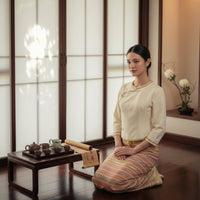Dai Costume, Thai-Inspired Workwear, Xishuangbanna Tea Dress, Elegant Photo Uniform