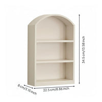 Arched Top Cabinet Slim Desktop Organizer Compact