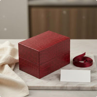 Pattern Watch Box Textured Surface Rectangular Gift Box Branding Printing