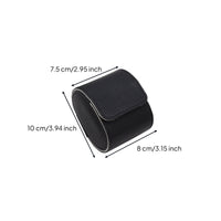 PU Leather Watch Roll Luxurious Lined Single Watch Storage Box Individual Accessory Organizer Elegant Design Removable Pillow