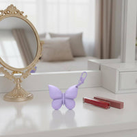 Butterfly Lipstick Holder Keychain Portable Bag Accessory Fits Most Lip Colors