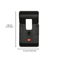Luggage Lock Replacement, Universal Suitcase Combination Lock, protected Clamp for Travel Cases, Utility Box, Drawer