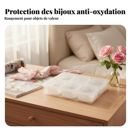 Clear Multi-Grid Storage Case Transparent Design Multi-Grid Storage Box Portable