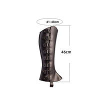 Medieval Boot Cover PU Leather Renaissance Boot Cover Metal Hardware