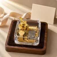 Clear Acrylic Musical Mechanism Visible Gears Musical Item Easy to Use