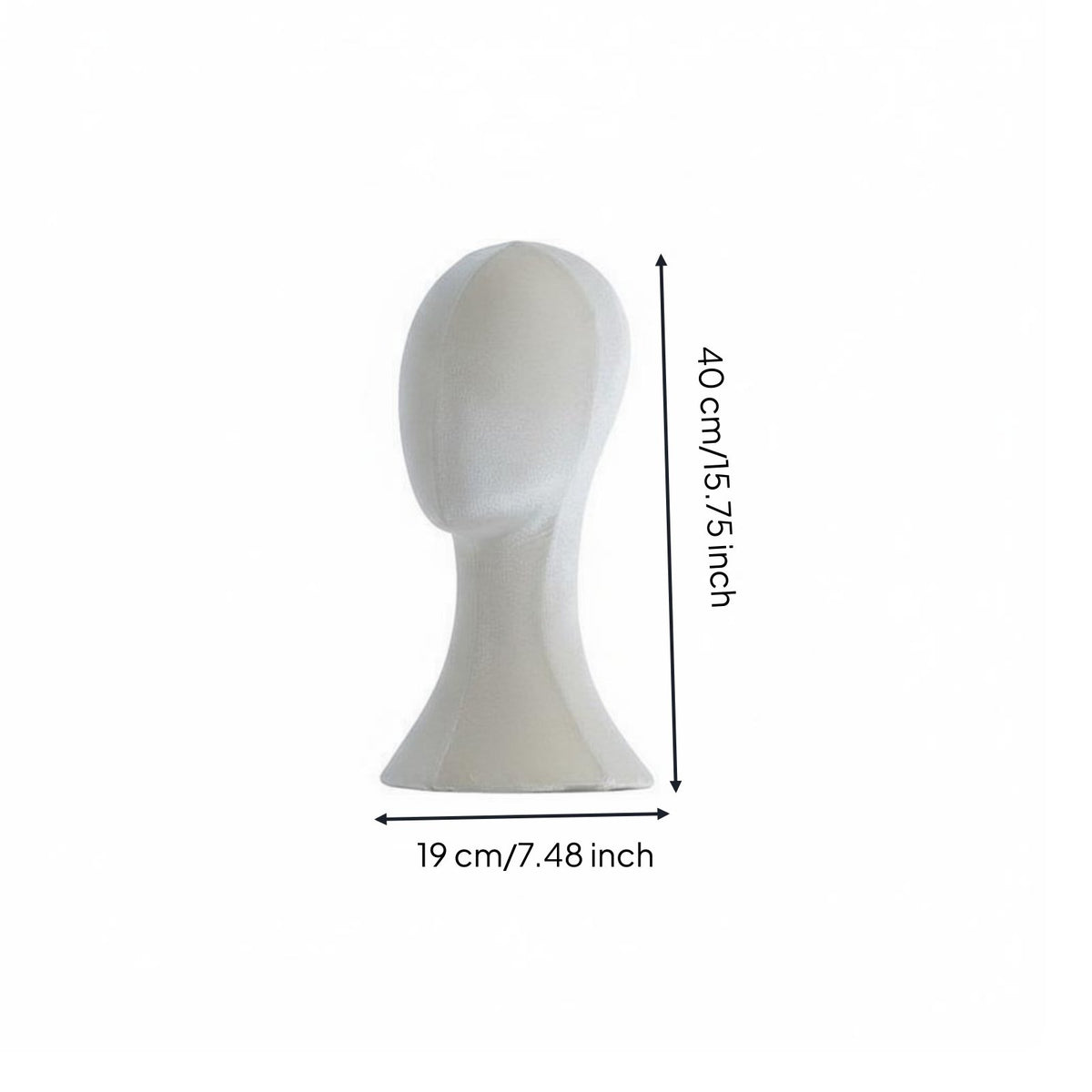 Shoulder Design Pinnable Mannequin Head Stable Base Hat Display Stand Long-Lasting for Cosplayers, Retailers, Retail Shop, Boutique