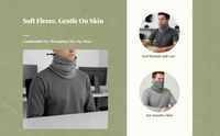 Neck Warmer, Adjustable Fleece, Windproof Thermal for Men Women