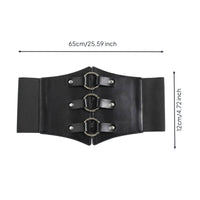 Triple-Loop Waist Belt Fashion design Wide Corset Belt Customizable Fit Women's Accessory