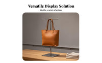 Stainless Steel T-Shaped Display Stand Stable Base T Bar Display Stand Minimalist Design for Retailers, Boutique Owners, Craft Fair, Closet
