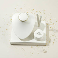 Pu Leather Jewelry Display Stand Luxury Look Necklace Band Earring Display Stand