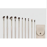 Champagne Gold Makeup Brush Set, Soft Bristle Eye Brush Kit, Eyeshadow, Nose Contour, Blending, Concealer, Beginner-Friendly,