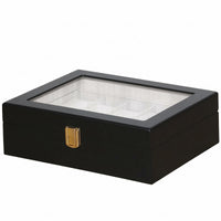 Watch Storage Box Gold-Colored Clasp Watch Display Case Padded Interior