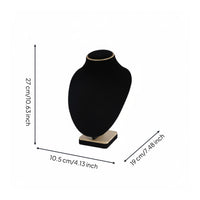 Velvet Jewelry Display Gold Trim Black Jewelry Showcase Elegant Style Display Rack for Store Owners, Sample Room