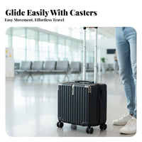 18-Inch Carry-on Case Organized Interior Hardshell Carry-on for Students