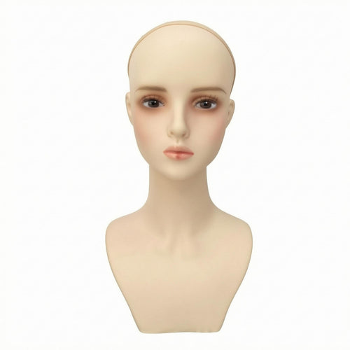 Hairpiece Display Mannequin Head Neck and Torso Hairpiece Mannequin Bust Realistic