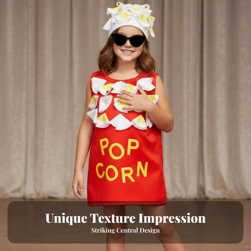 Buttered Corn Costume Playful Design Buttered Corn Box Outfit Funny Food Costume Lightweight Dress-up Clothes for Children