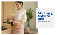 Dai Costume, Thai-Inspired Workwear, Xishuangbanna Tea Dress, Elegant Photo Uniform