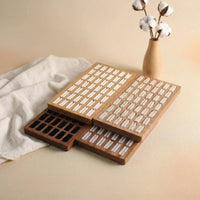 Wooden Band Display Tray Space Saving Wooden Band Tray Stackable for Boutique