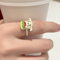 Wooden Koi Band Minimalist Design Finger Jewelry Niche Design