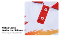Kids Cheerleading Performance Costume, School Uniform, Patriotic Day, Unisex, Squad Dance