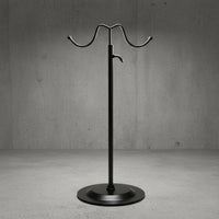 Handbag Display Stand Minimalistic Metal Handbag Stand Compact Bag Holder Rack