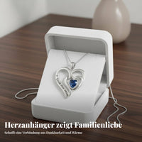 I Love You Mom Necklace White Gold Plated Engraved Mom Necklace for Mother