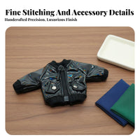 OB11 Doll Jacket Coating effect/12 Scale Doll Clothes Functional Zipper