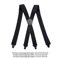 4 Clip Suspenders for Both Men and Women Braces Easy to Use for Adults