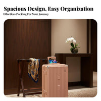 Hardside Carry-on Lightweight Design Ribbed Hardside for Airport