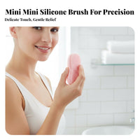 Gentle on Skin Silicone Face Brush Massaging Mini Nose Cleaning Brush Easy to Hold for Adults, Teenagers, Home Spa, Shower, Bathroom