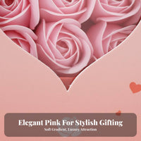 Jewelry Gift Box with Soap Roses Romantic Design Eternal Flower Gift Box for Mom
