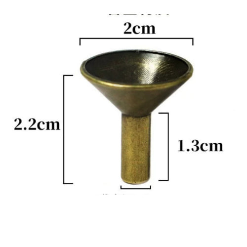 Polished Finish Backflow Incense Cone Holder Compact Design Metal Backflow Incense Nozzle Easy to Clean Metal Cone Burner Stand Alloy Material for DIY Enthusiasts