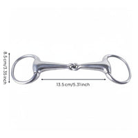 Double Jointed Horse Polished Silver Equine Tack Polished Finish for Riding