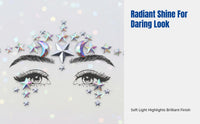Radiant Gel Brow Crystal, Event Face Sticker, Party Makeup Decor