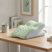 Prone Pillow Triangular Wedge Pillow with Contoured Surface Breathable Support Cushion for Stomach Sleepers, Readers, Bed, Bedroom
