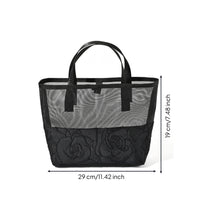 Mesh Tote Bag Breathable Mesh Bag with Zipper Travel-Friendly for Gym, Travelers