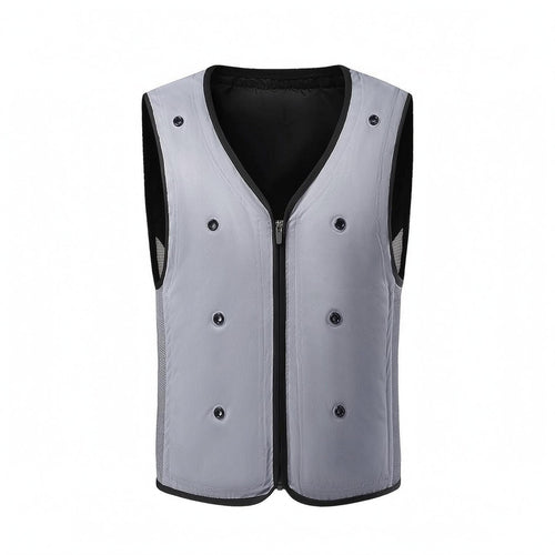 Cooling Vest Breathable Mesh Sleeveless Zip Vest Fitted for Outdoor Wear
