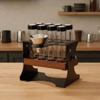10 Pieces Sealed Bean Tube Set Adjustable Aroma Bottle Stand Multi-Use for Cafe