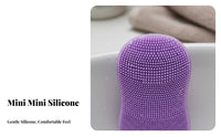 Gentle on Skin Silicone Face Brush Massaging Mini Nose Cleaning Brush Easy to Hold for Adults, Teenagers, Home Spa, Shower, Bathroom